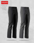 IDEXER Men's Flat Front Slack Long Pants [Regular Fit] ID0006