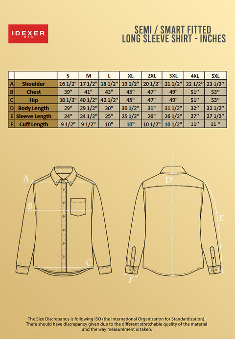 IDEXER LONG SLEEVE SHIRT [PLUS SIZE-SMART FIT] ID0123
