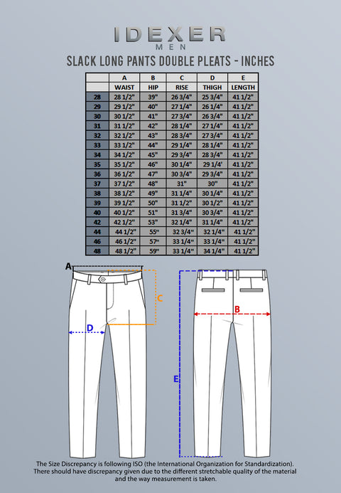 IDEXER MEN'S SLACK LONG PANTS [REGULAR FIT] ID0286