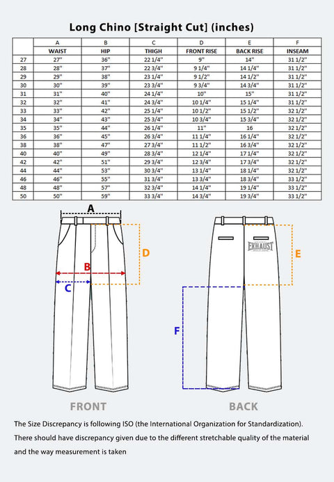 EXHAUST COTTON LONG PANTS 1068 - Exhaust Garment