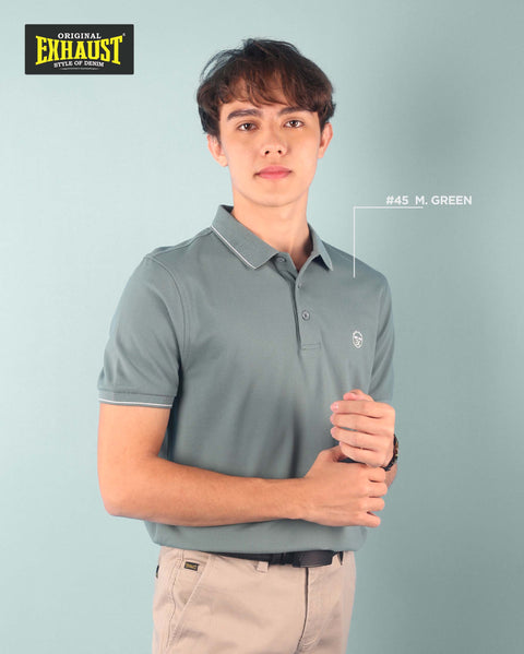 EXHAUST Mens Polo T-shirt [Slim Fit] 1472