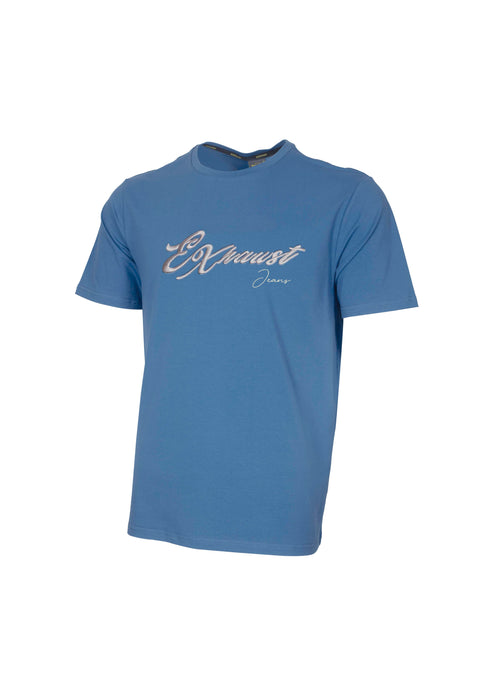 EXHAUST SHORT SLEEVE ROUND NECK T-SHIRT [FREE CUT] 1513