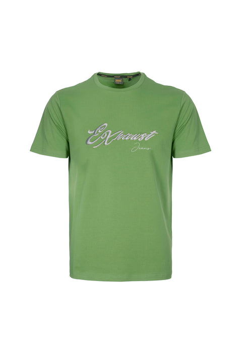 EXHAUST SHORT SLEEVE ROUND NECK T-SHIRT [FREE CUT] 1513