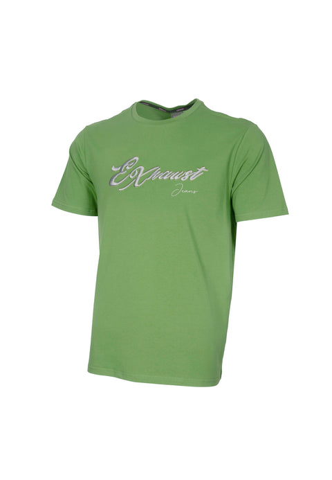 EXHAUST SHORT SLEEVE ROUND NECK T-SHIRT [FREE CUT] 1513