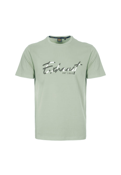 EXHAUST SHORT SLEEVE ROUND NECK T-SHIRT [FREE CUT] 1517
