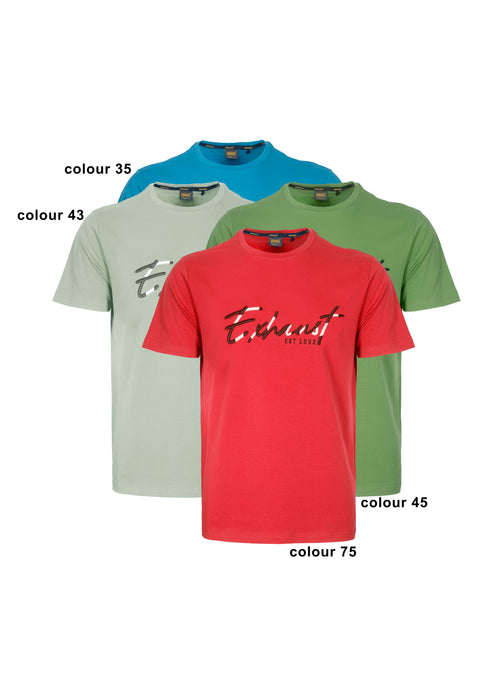 EXHAUST SHORT SLEEVE ROUND NECK T-SHIRT [FREE CUT] 1517