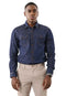 EXHAUST 100% Cotton Long Sleeve Shirt [Slim Fit] 1114