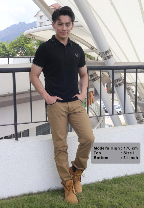 EXHAUST Mens Polo T-shirt [Slim Fit] 1472