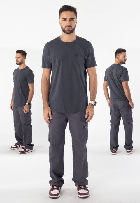 EXHAUST ROUND NECK T-SHIRT [FREE CUT] 1318 1962
