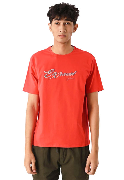 EXHAUST SHORT SLEEVE ROUND NECK T-SHIRT [FREE CUT] 1513