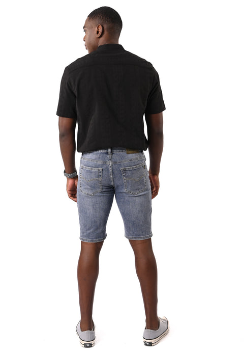 EXHAUST Ripped Jeans Short Pants [Slim Fit] 1419
