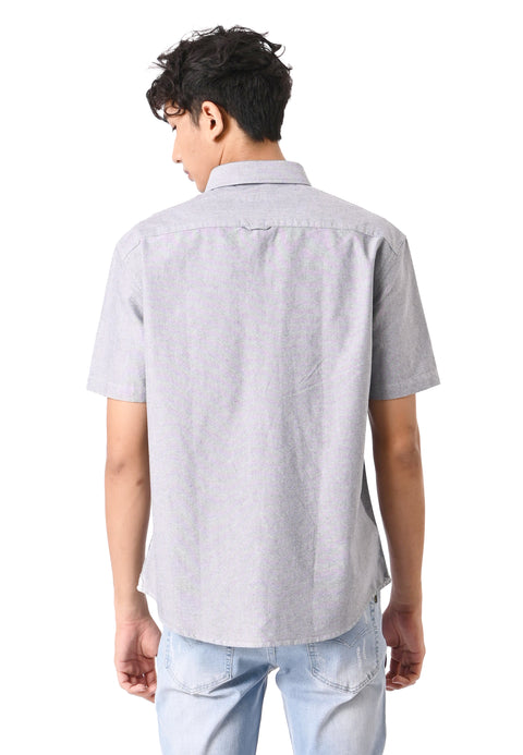 EXHAUST 100% Cotton Short Sleeve Shirt [Slim Fit] (SET B) 1314