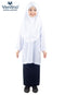 Kain Baju Kurung Biru Gelap Sekolah Rendah Kain Licin/Keras (KAIN SAHAJA)