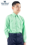 Baju Kemeja Pengawas Sekolah Rendah Lengan Panjang Kain Keras (Cotton), 5 Pilihan Warna (BAJU SAHAJA)