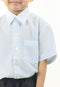 Baju Kemeja Putih Sekolah Rendah Lengan Pendek Kain Licin/Keras (BAJU SAHAJA)