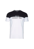 EXHAUST Cut & Sew Round Neck T-Shirt [Slim Fit] 1285