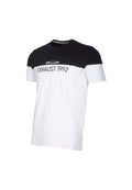EXHAUST Cut & Sew Round Neck T-Shirt [Slim Fit] 1285