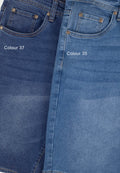 EXHAUST Stretchable Jeans Short Pants [Slim Fit] 1315