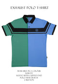 EXHAUST Cut & Sew Polo T-Shirt [Slim Fit] 1223