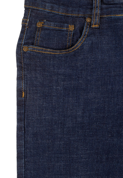 EXHAUST Stretchable Denim Jeans Long Pants [306 Straight Cut] 1173