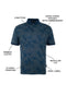 IDEXER Floral Printing Men's Polo T-Shirt [Regular Fit] ID0029