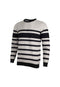 EXHAUST Stripe Design Long Sleeve Sweater [Slim Fit] 1342