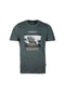 EXHAUST Graphic Printing Round Neck T-Shirt [Normal Cut] 1368