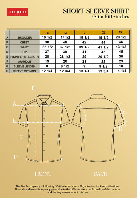 IDEXER Short sleeve Shirt [Slim Fit] ID0102
