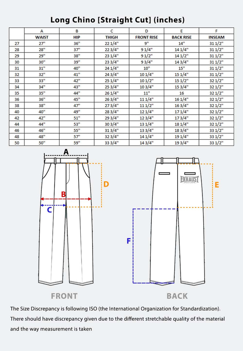 EXHAUST Stretchable Cotton Long Pants [Straight Cut] 1158– Exhaust Garment