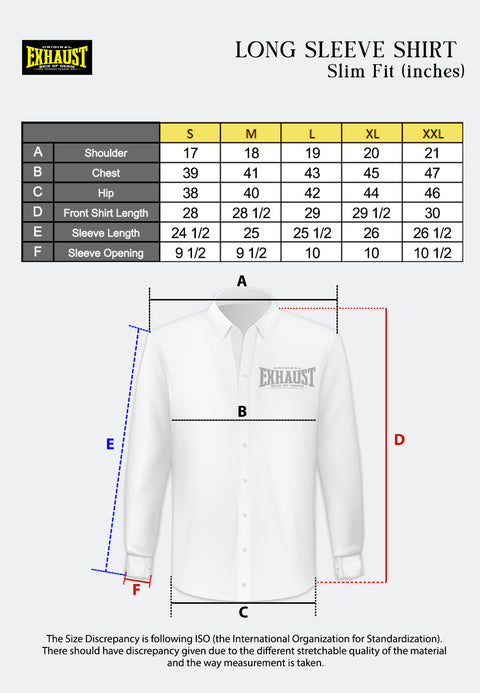 EXHAUST Long Sleeve Shirt [Slim Fit] 1504