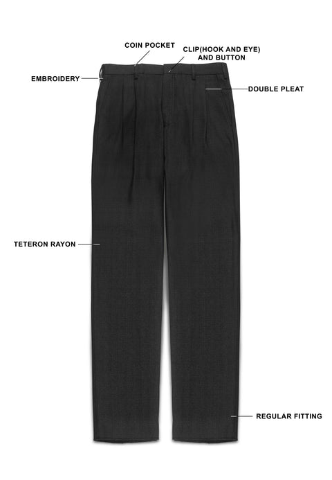 IDEXER Men's Double Pleats Slack Long Pants [Regular Fit] ID0008