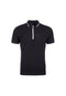 EXHAUST Zip Neck Polo T-Shirt [Slim Fit] 1458