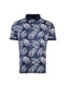 EXHAUST Floral Printing Polo T-Shirt [Slim Fit] 1382