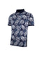 EXHAUST Floral Printing Polo T-Shirt [Slim Fit] 1382