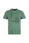 EXHAUST Matte Black Colour Printing Short Sleeve Round Neck T-Shirt [Regular Fit] 1401