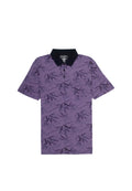 IDEXER Geometric Mix Floral Pattern Polo T-Shirt [Regular Fit] ID0046