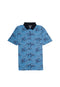 IDEXER Geometric Mix Floral Pattern Polo T-Shirt [Regular Fit] ID0046
