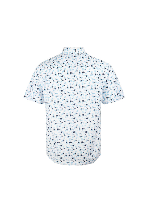 IDEXER Abstract Pattern Short Sleeve Shirt [Regular Fit] ID0072